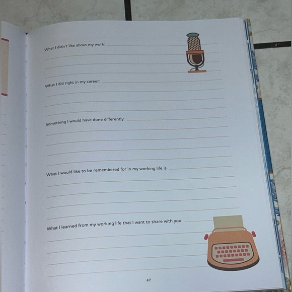 NEW Bluestreak Books Grandfather’s Journal-Memories & Keepsakes For My Children - Picture 10 of 10